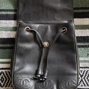 Black Leather Mini Bag